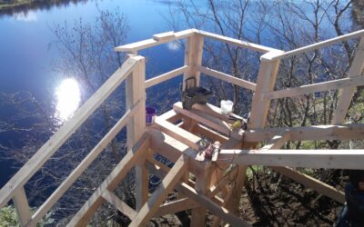 Строительство лестницы на сложном рельефе